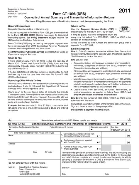 Ct 1096 Form Fill Out And Sign Printable Pdf Template Airslate Signnow
