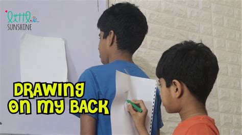Draw On My Back Challenge Fun Activity For Kids Youtube