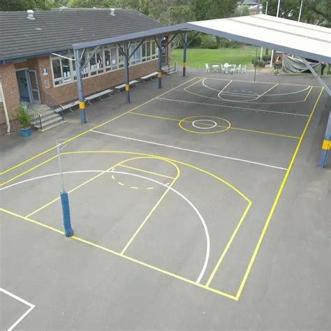 Basketball And Tennis Courts City Line Marking And Maintenance