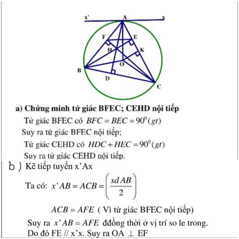 Cho tam giác ABC nhọn nối tiếp đg tròn O R Các đường cao AD BE CF