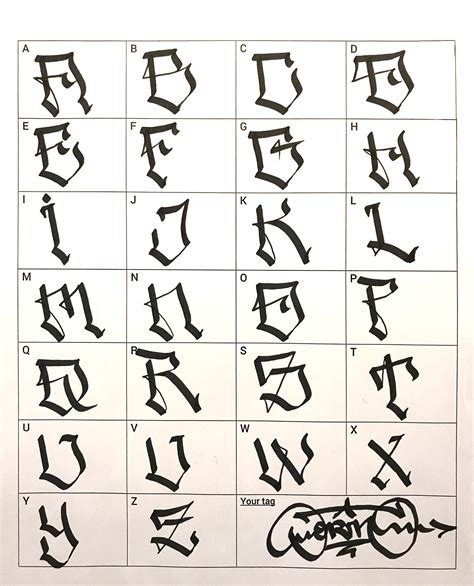 Graffiti Alphabet Tiklocitizen
