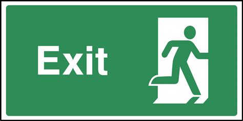 Exit sign | Health and Safety Signs