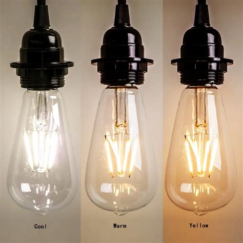 220v 6w8w St64 Led Bulb Vintage Edison Light Globe Lighting 2700 3500k