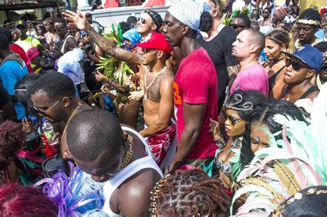 Lewis Hamilton Grinds With Scantily Clad Women In Bizarre Pink Vest At Wet And Wild Barbados