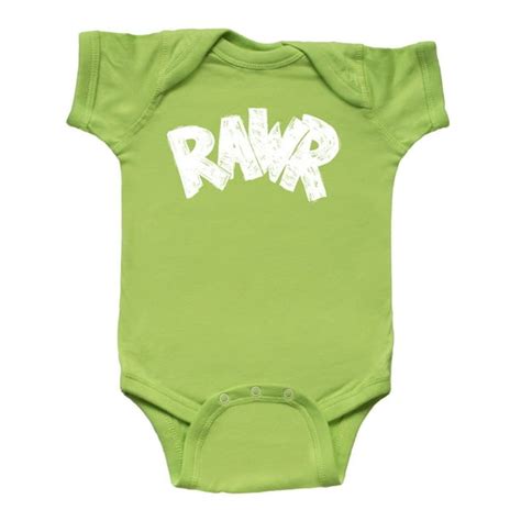 Inktastic Rawr Distressed Text In White Infant Creeper