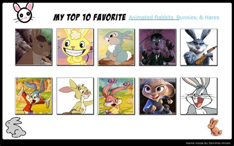 My Top 10 Favorite Rabbits Redone By Sithvampiremaster27 On Deviantart