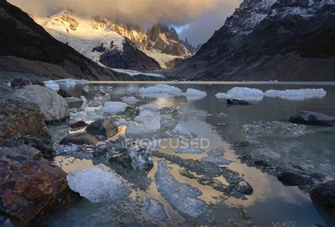 Laguna Torre At Sunrise El Chalten Patagonia Argentina — Andes