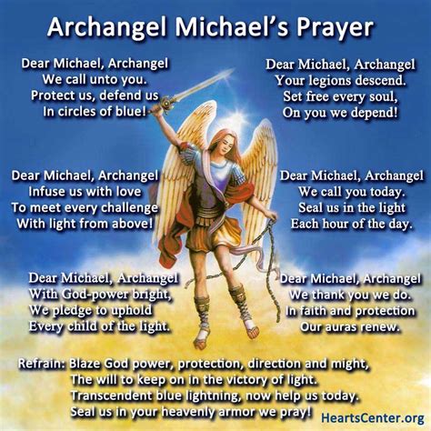 Archangel Michael Poster Prayer And Song Blog