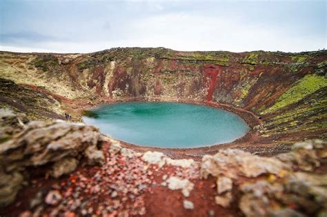 Kerid Volcanic Crater Lake In Iceland Arctic Adventures