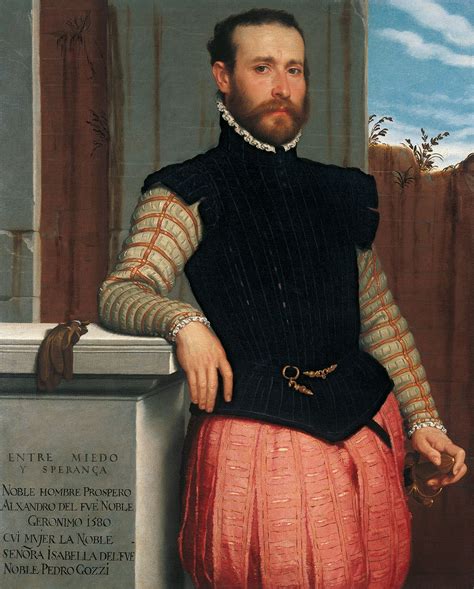 Giovanni Battista Moroni Portrait Of Prospero Alessandri 1560 Oil On