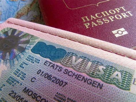 Schengen Visa In Passport Stock Photo Image Of Holiday 37071420