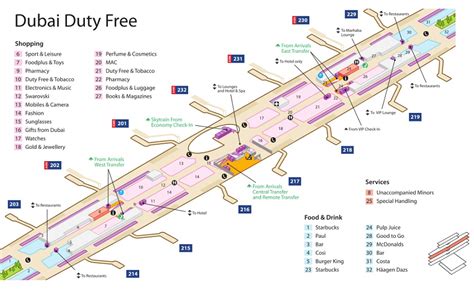 Dubai Airport Terminal 3 Maps Emirates Terminal Map