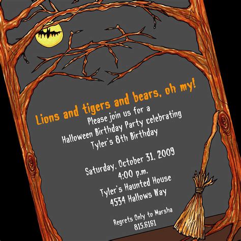 Halloween Potluck Invitation Templates Business Template Ideas