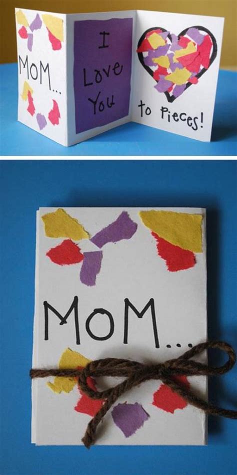 Birthday crafts for kids to make. 16 Easy Mother's Day Cards for Kids to Make - Scrap Booking