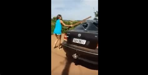 Woman Destroys Cheating Husband S Car Video