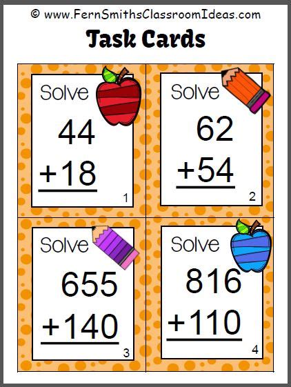 Ferns Freebie Friday Free Addition Of Multi Digit Whole Numbers