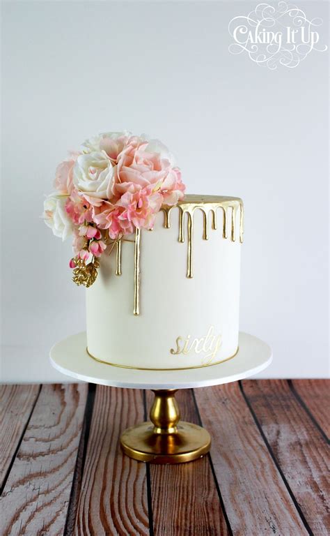 Chocolate birthday cake with golden number 60, 3d rendering. 10 Awesome Birthday Cake Ideas For Women 2020