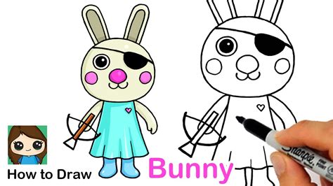 How To Draw Bunny Piggy Roblox Roblox Drawings How To Draw Bunny Porn