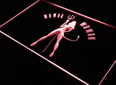 Se11 Devil Woman Sexy Bar Beer Decor Led Neon Light Sign Wholeselling