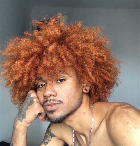 Negros Lindos Dyed Red Hair Men Hair Color Dyed Hair Inspiration