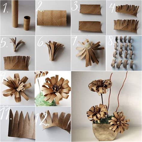 Toilet Paper Roll Crafts Flower