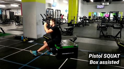 Pistol Squat Box Assisted Youtube