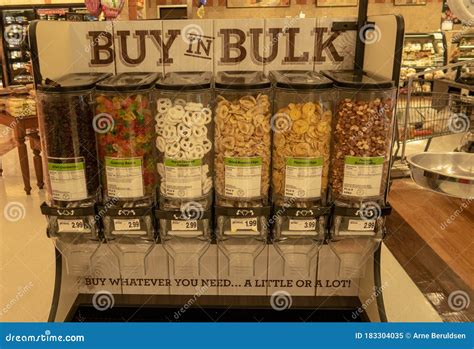 Assorted Bulk Snacks In A Grocery Store Editorial Image Image Of