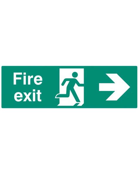 Fire Exit Right Sign From Aspli Safety