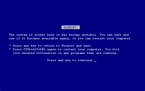 My computer crashes to a blue screen. Windows Crash Gallery page 1