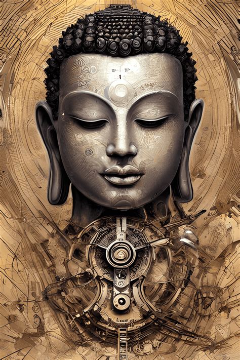 Hyper Realistic Male Buddha Graphic · Creative Fabrica