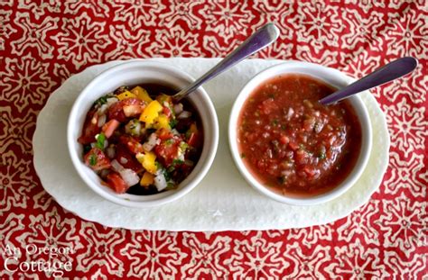 Garden Fresh Salsa Cruda And Pico De Gallo Recipe An Oregon Cottage