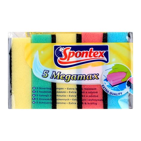 Purchase Spontex Megamax Scouring Sponge 5 Pack Online At Special