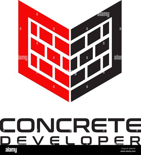 Brick And Tile Company Logo Design Inspiration Vector Template Stock