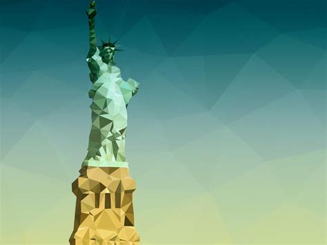 Wallpaper 1600x1200 Px Digital Art Statue Of Liberty Vector Graphics 1600x1200