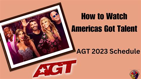 How To Watch Americas Got Talent Agt 2023 Schedule Tech Thanos