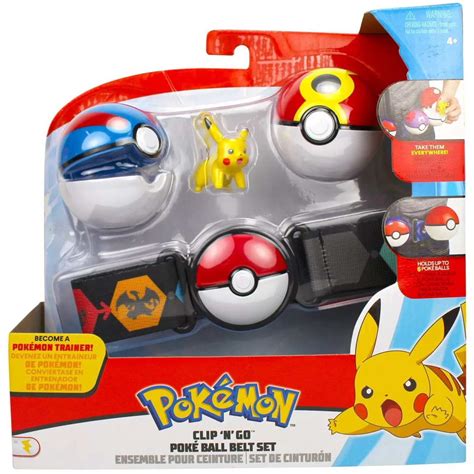 Pokemon Pikachu With Great Ball And Repeat Ball Clip N Go Poke Ball