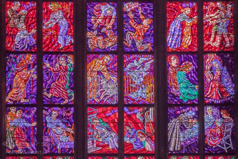Prague Czech Republic St Vitus Cathedral Stained Glass Windows Mishmoments