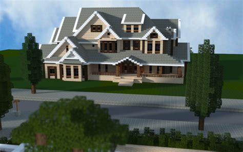 Traditional Mansion By Jar9 With Images Modern Minecraft Houses