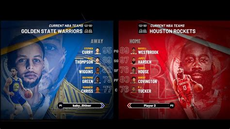 Nba 2k20 Warriors Vs Rockets At Toyota Center Close Game Or Blowout