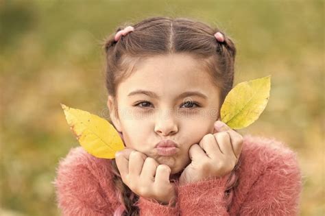 Autumn Leaves And Nature Happy Little Girl In Autumn Forest Happy