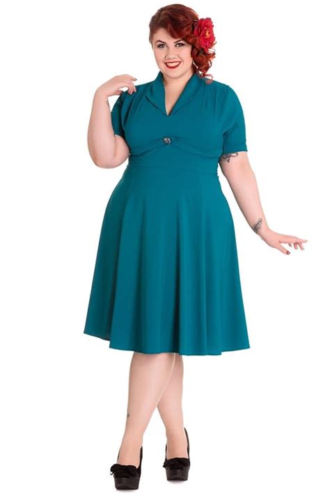 Vintage Style 1940s Plus Size Dresses