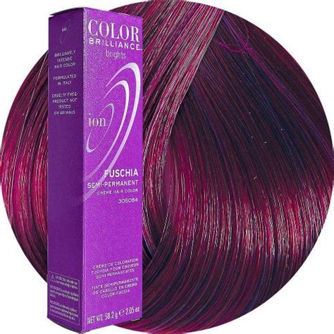 Ion Fuchsia Semi Permanent Hair Color Fuchsia Hair Color Chart Semi