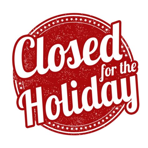 Notice Of Holiday Closure Harmony Place