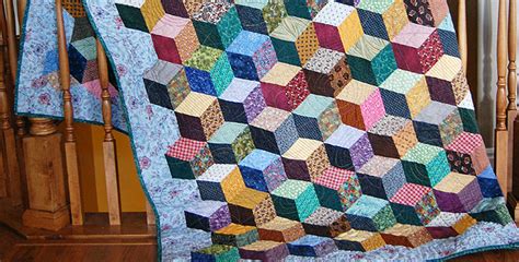 How To Make Tumbling Blocks Without Y Seams Quilting Digest