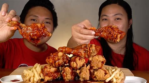 Nuclear Fire Fried Chicken Mukbang Youtube