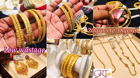 Grt Gold Chainsgrt Bangles From 20grams To 38gramsgrt Gold Collections Youtube