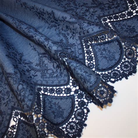 Check out our cotton lace border selection for the very best in unique or custom, handmade pieces from our shops. Embroidered Lace Edge / Border Cotton Chambray - Dark ...