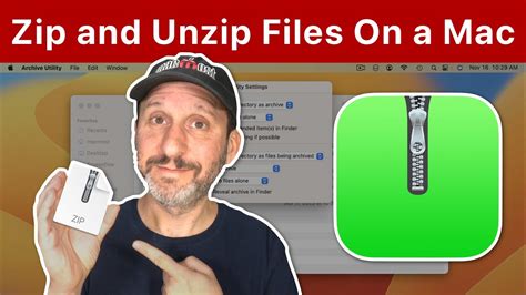 Zip And Unzip Files On A Mac Youtube