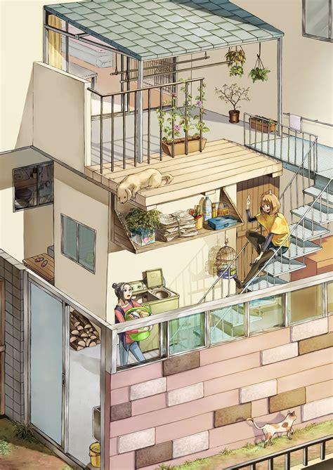 Pin By Das Conner On Anime Sol System House Illustration Home