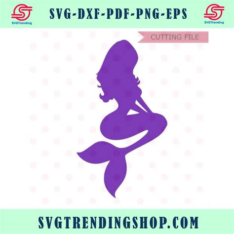 Mermaid Svg Instant Download Mermaid Silhouette Svg File Mermaid Cut File9944231 